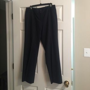 2 pair Ann Taylor Petite navy slacks